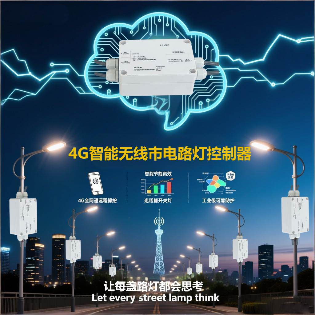 4G市电智慧路灯单灯控制器
