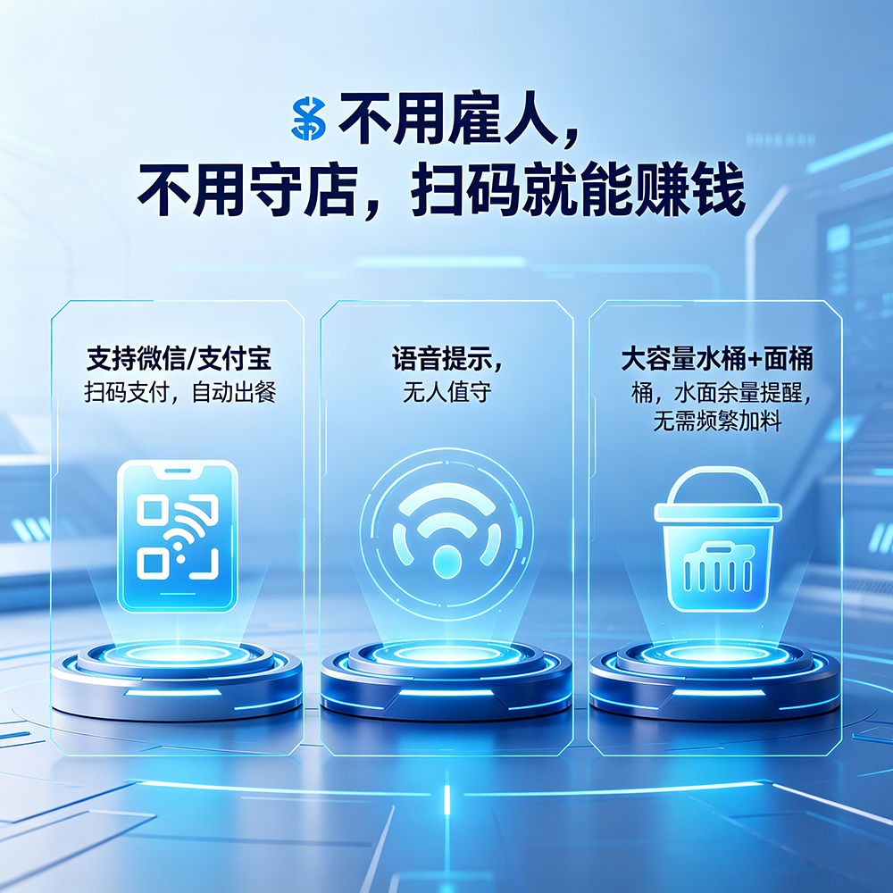 智能共享商用鲜面机